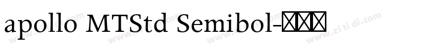 apollo MTStd Semibol字体转换